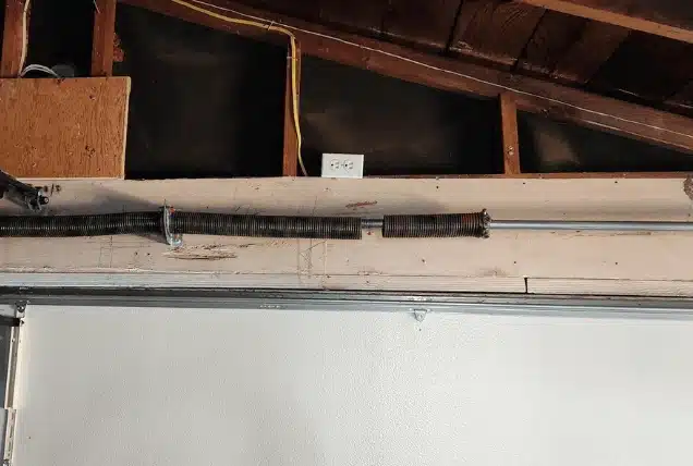 Broken Garage Door spring
