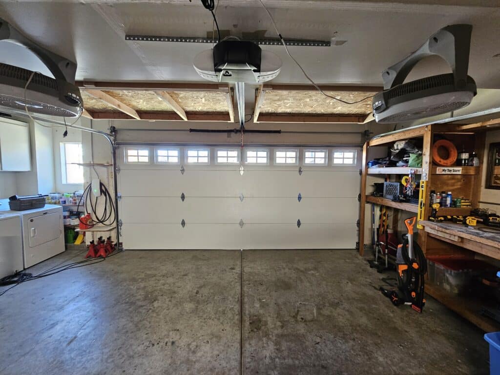 Insulated garage door