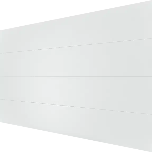 CHI Skyline Flush garage door in white