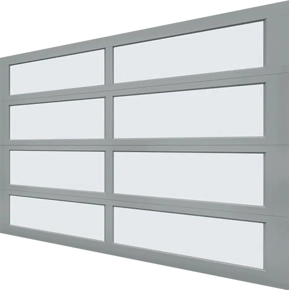 Alumadoor full view aluminum glass garage door