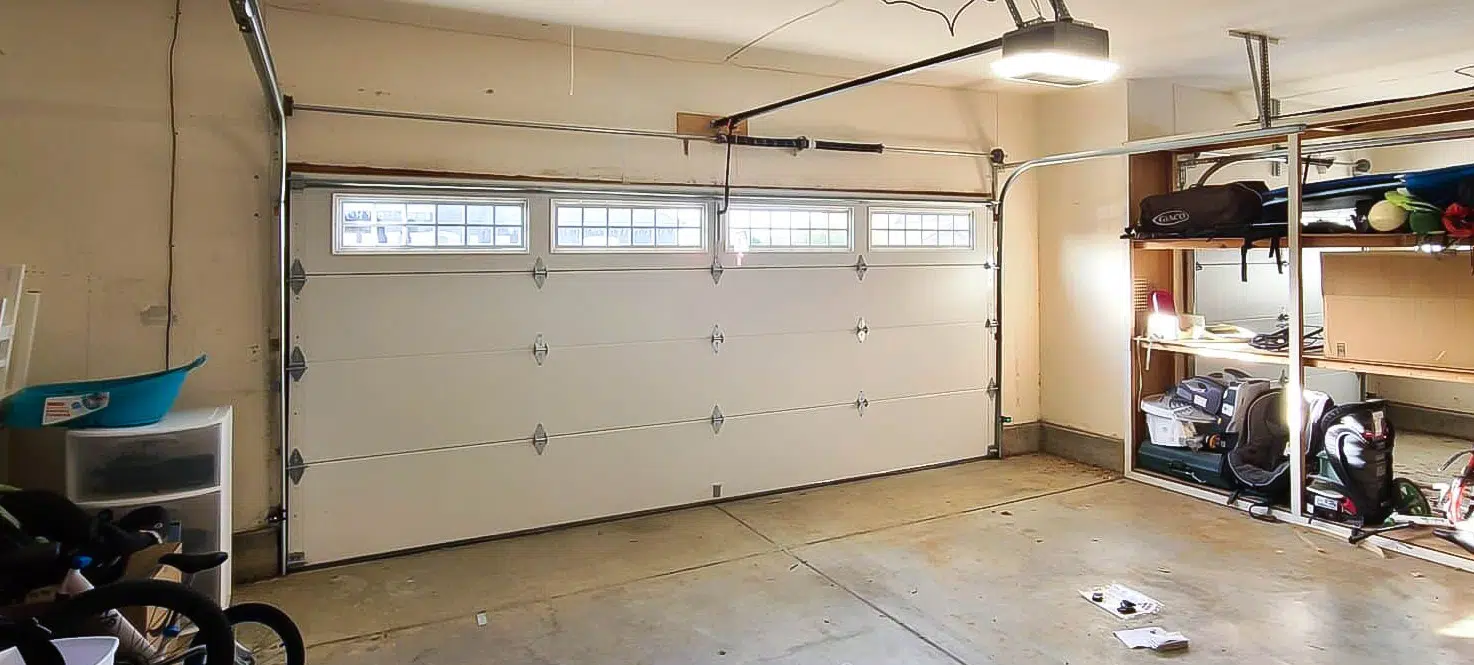 Steel-back insulated garage door with polyurethane foam - the insulated garage door R-value option I install most