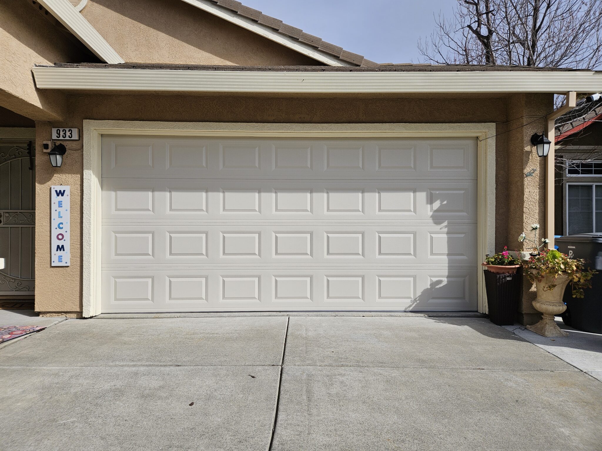 Completed garage door repair job Vacaville CA
