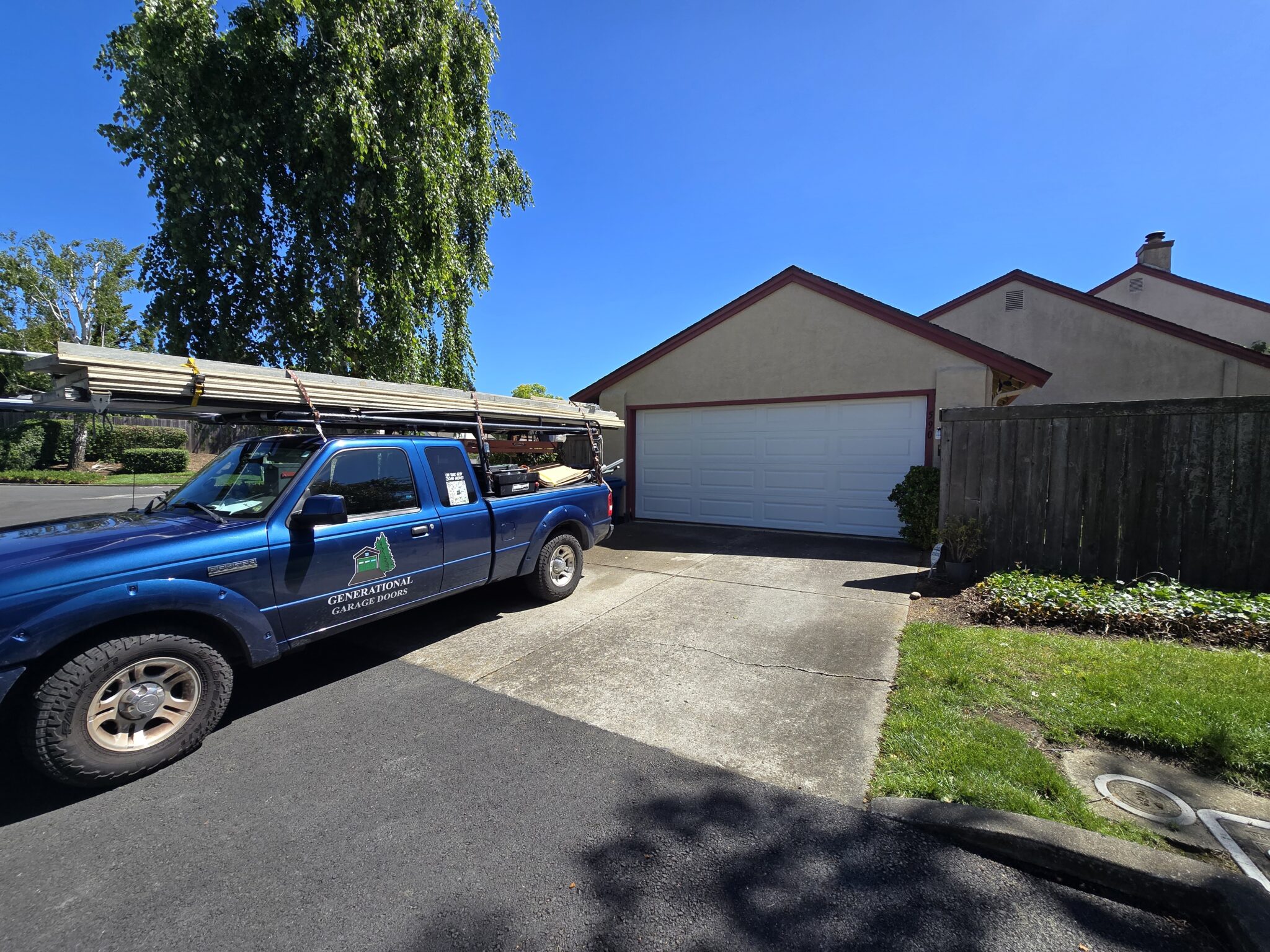 Completed garage door repair Hercules CA