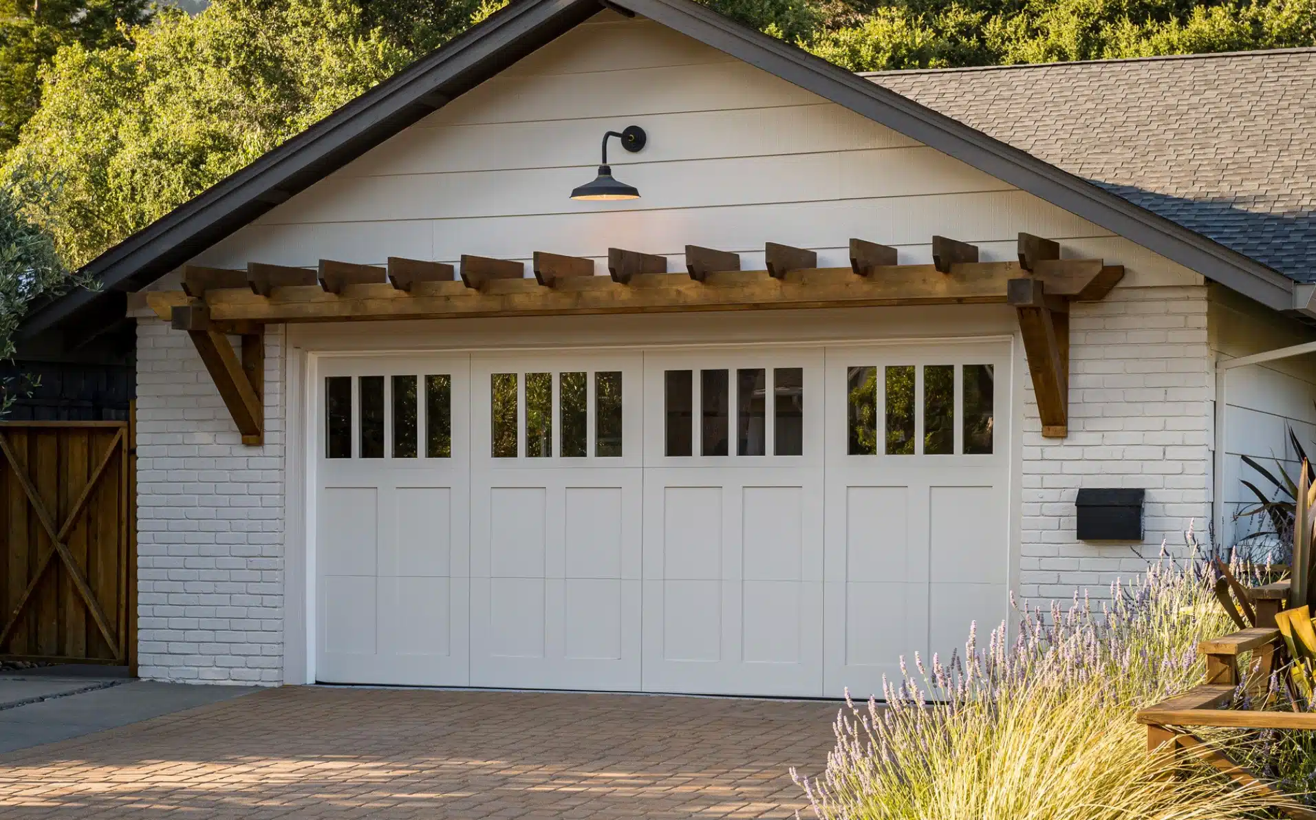Clopay Reserve Wood door with Extira composite panels
